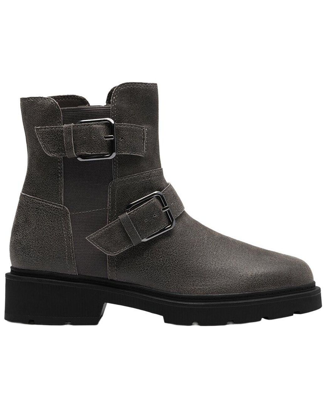 Clarks Black Collection Dark Grey Lea Boot