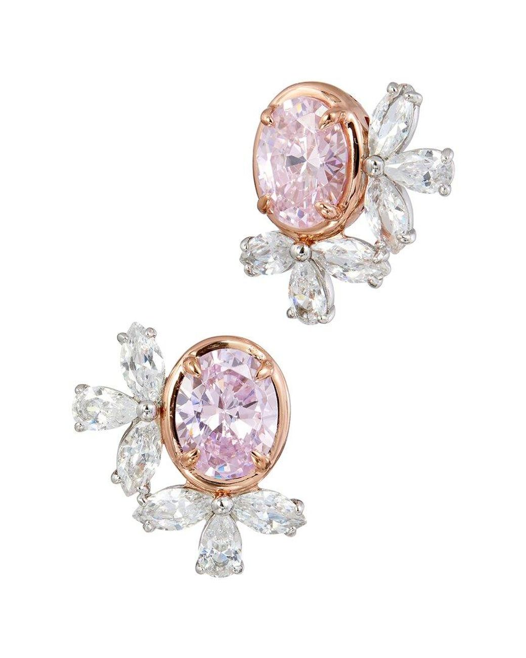 Savvy Cie White Cz Stud Earrings