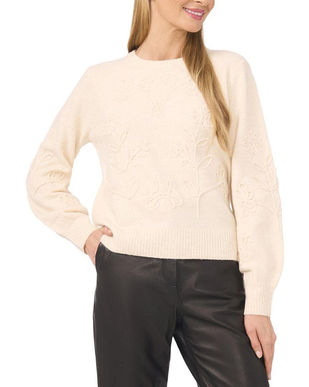 Ted Baker White Embroidered Pattern Top