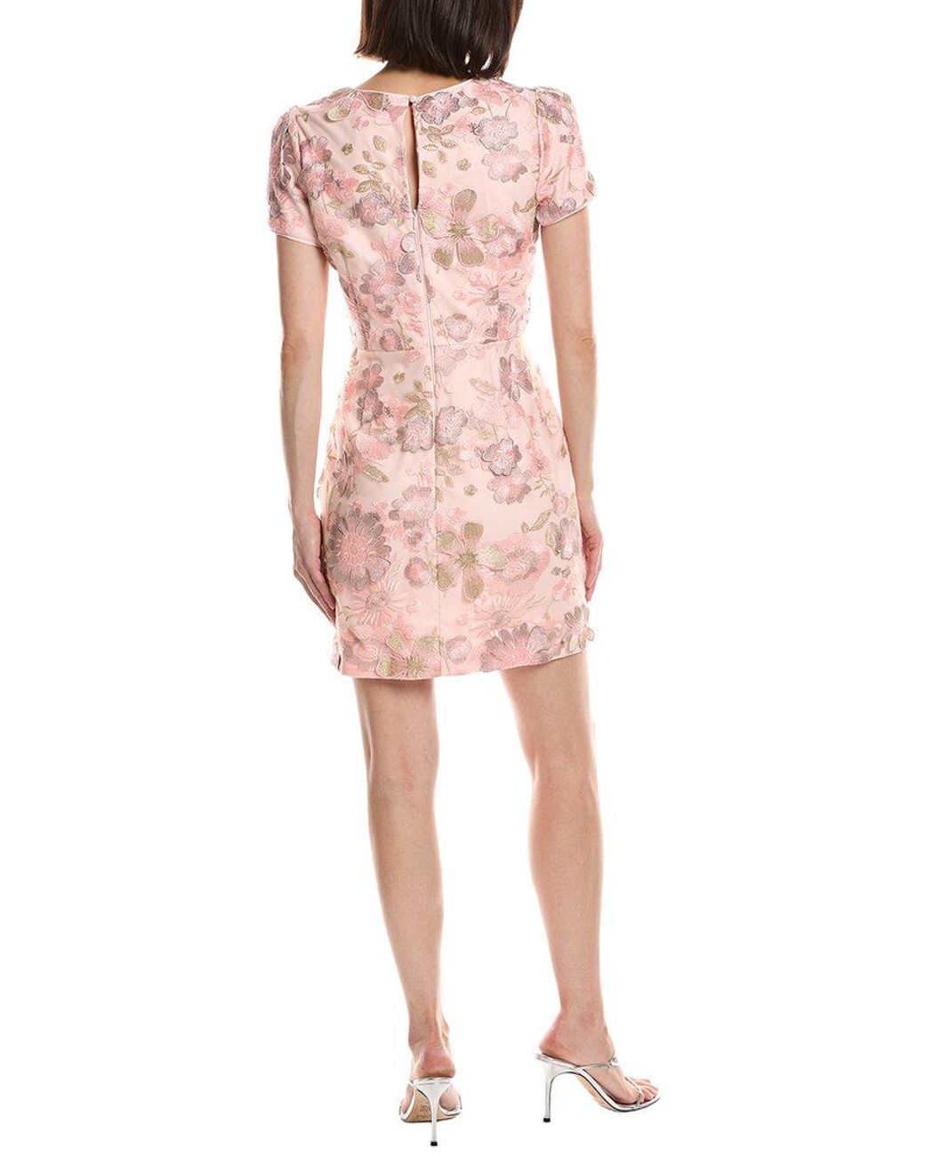 MILLY Pink Daisy Mini Dress