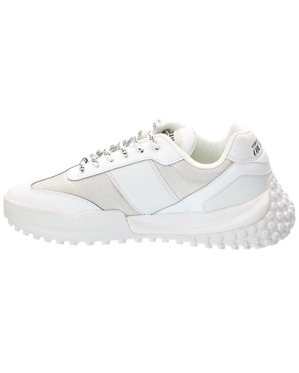 Versace Jeans Couture White Leather & Nylon Sneaker for men