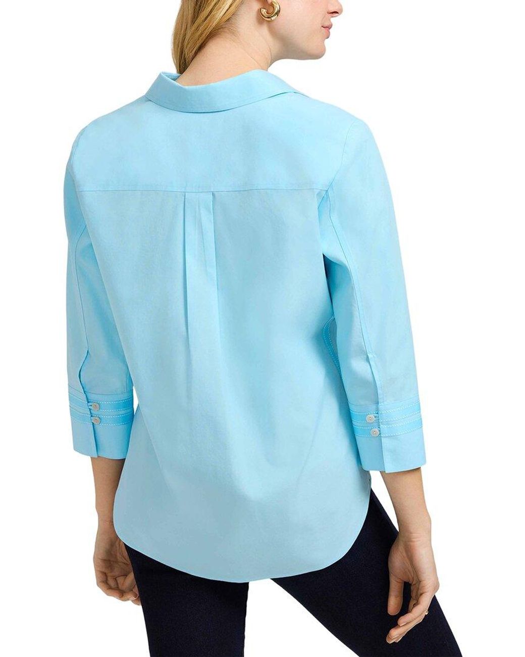 Foxcroft Blue Brooke Shirt