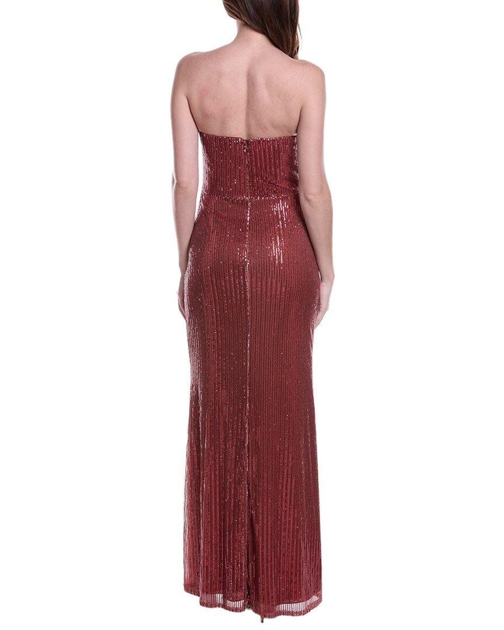 Rene Ruiz Red Sequin Gown
