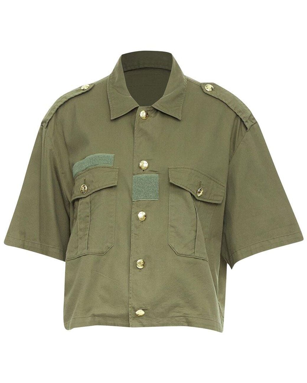 Céline Green Triomphe Shirt, Size Fr (Authentic Pre-Loved)