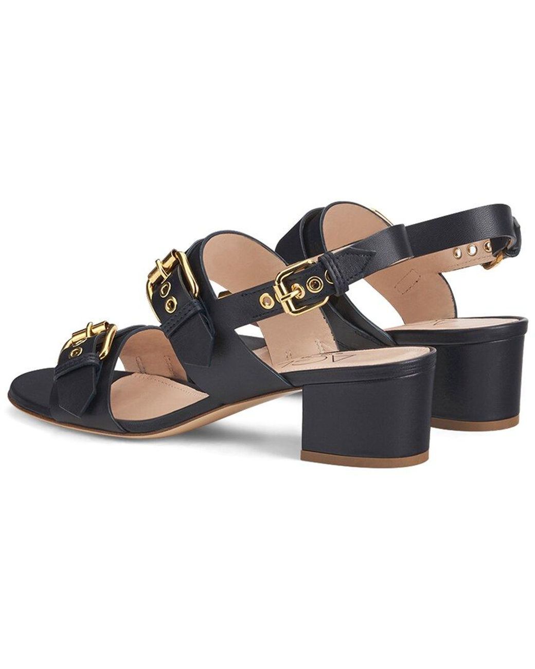 Agl Attilio Giusti Leombruni Black Lala Straps Leather Sandal