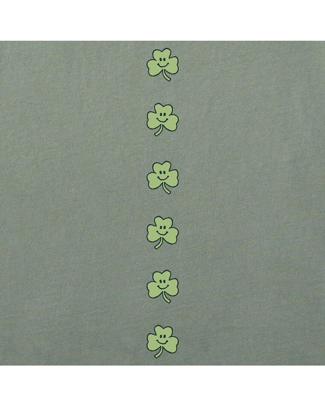 Life Is Good. Green Long Sleeve Crusher T-Shirt