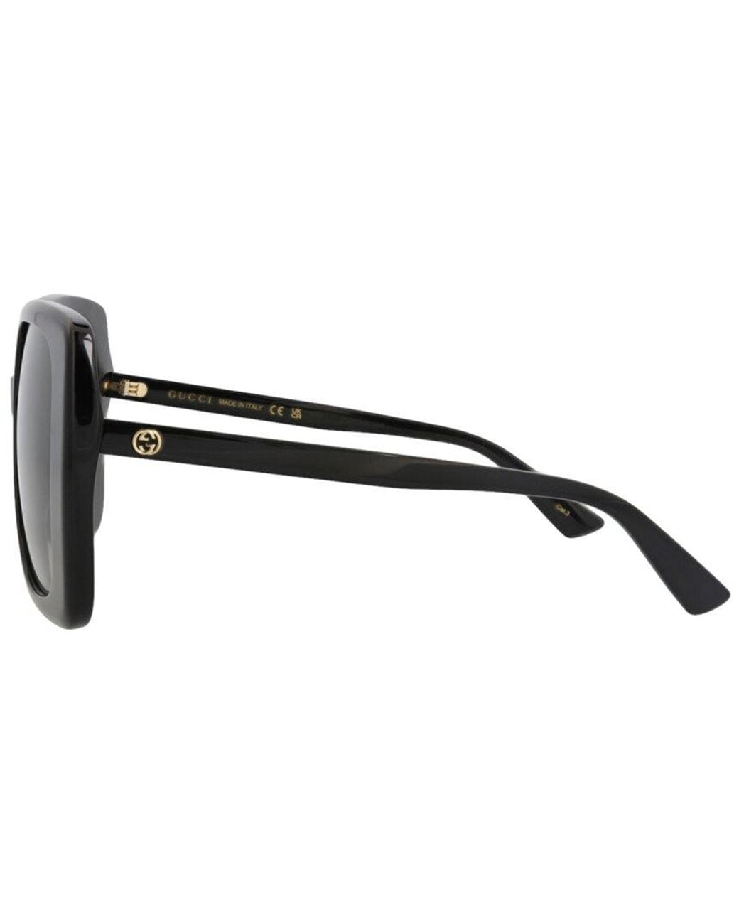 Gucci Black 55Mm Sunglasses