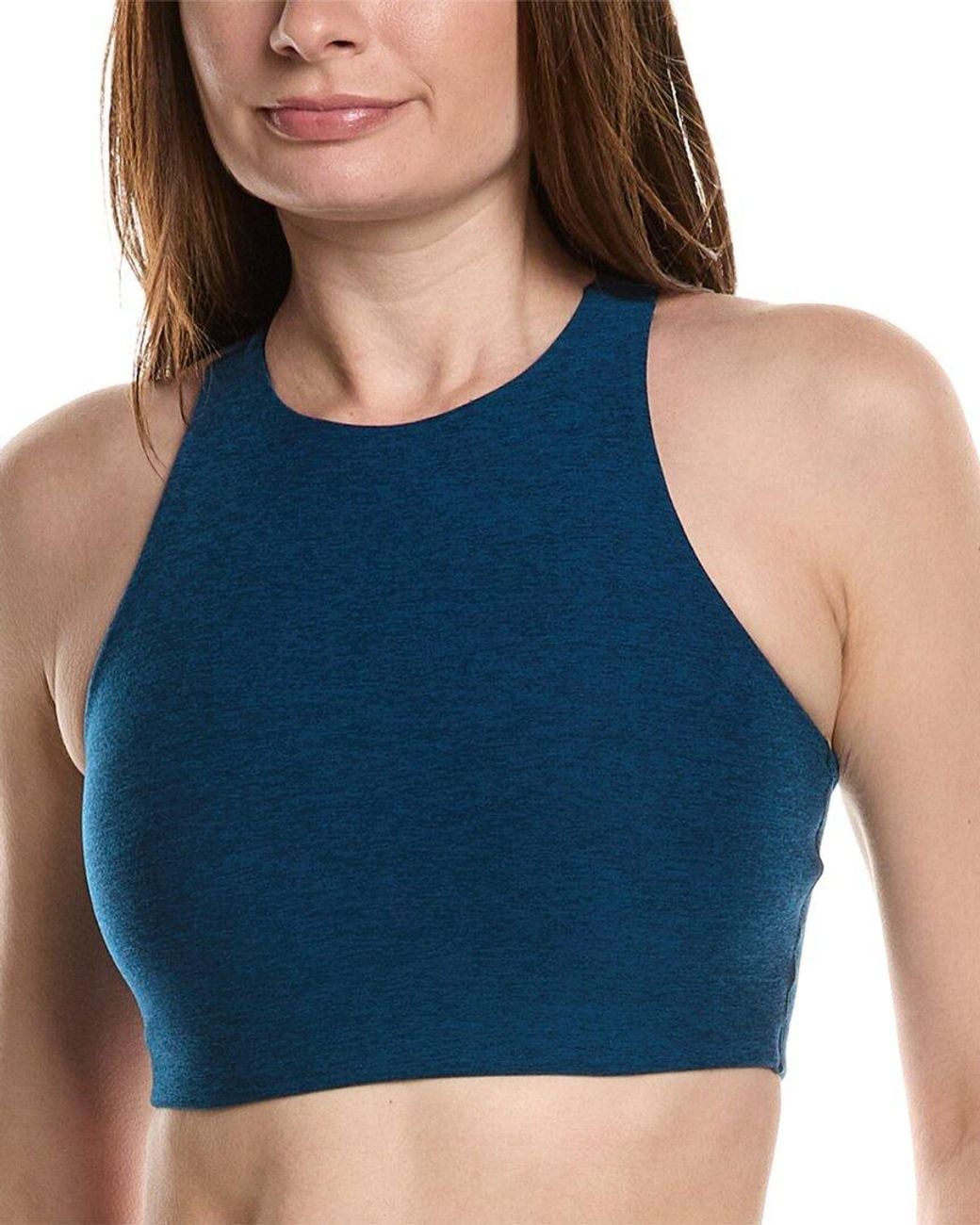 Beyond Yoga Blue Spacedye Refocus Bra