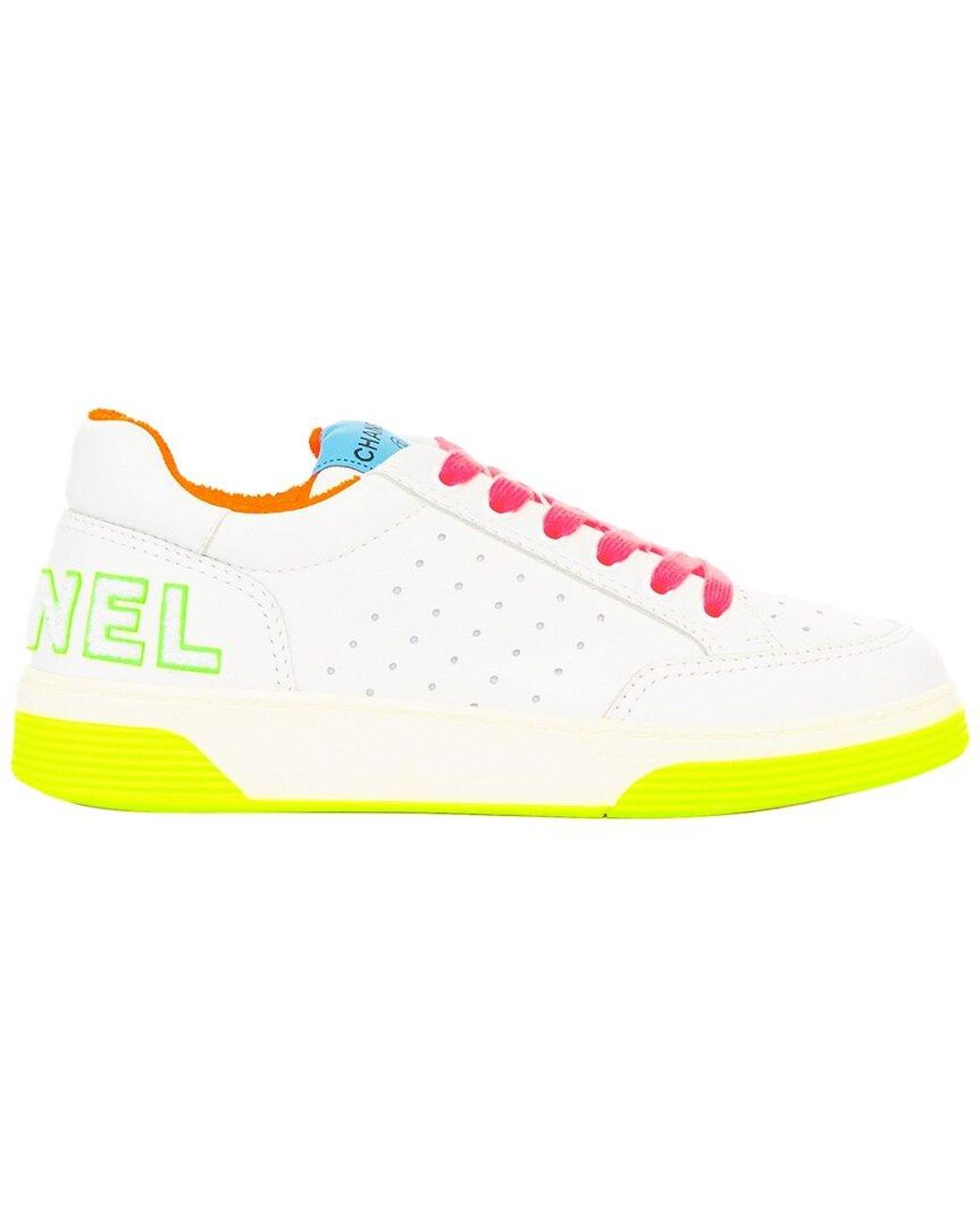 Chanel Multicolor Leather 2020 Neon-Low Top Sneaker (Authentic Pre-Loved)