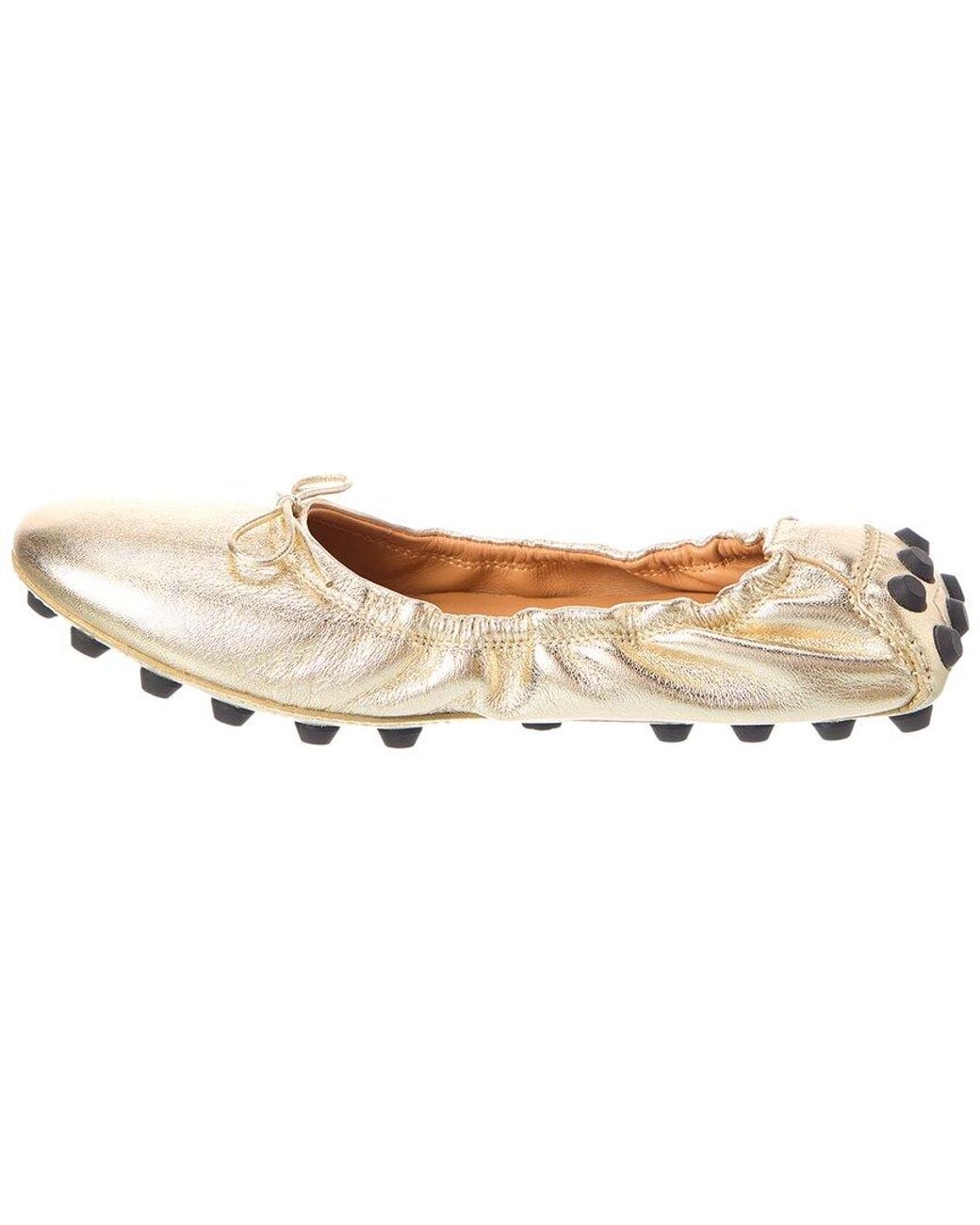 Tod's Natural Leather Ballet Flat
