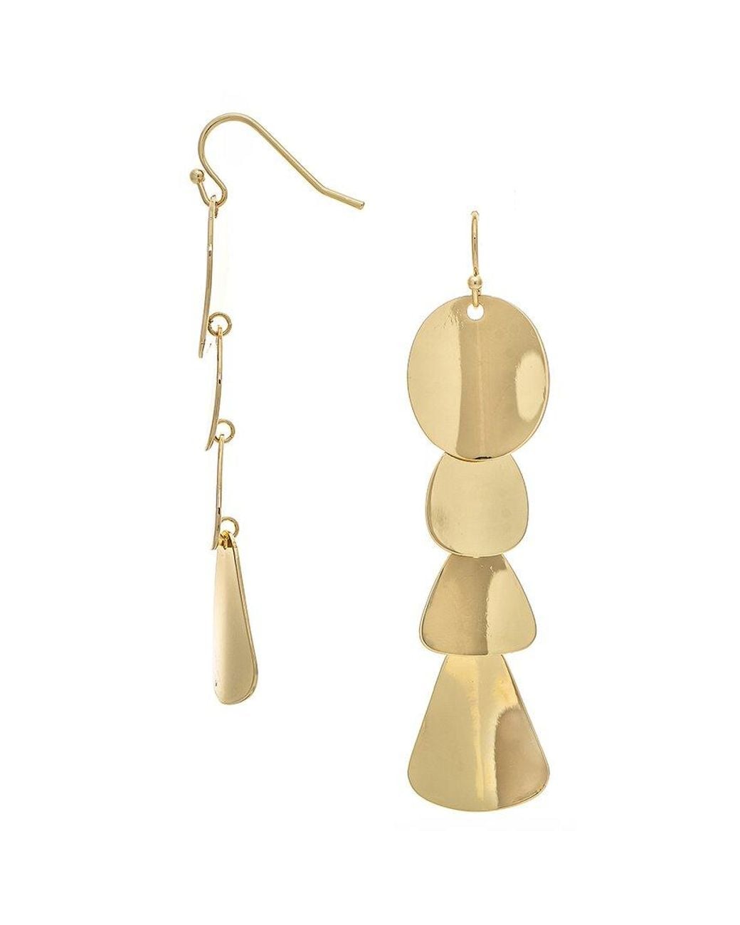 Rivka Friedman Metallic 18K Plated Dangle Earrings