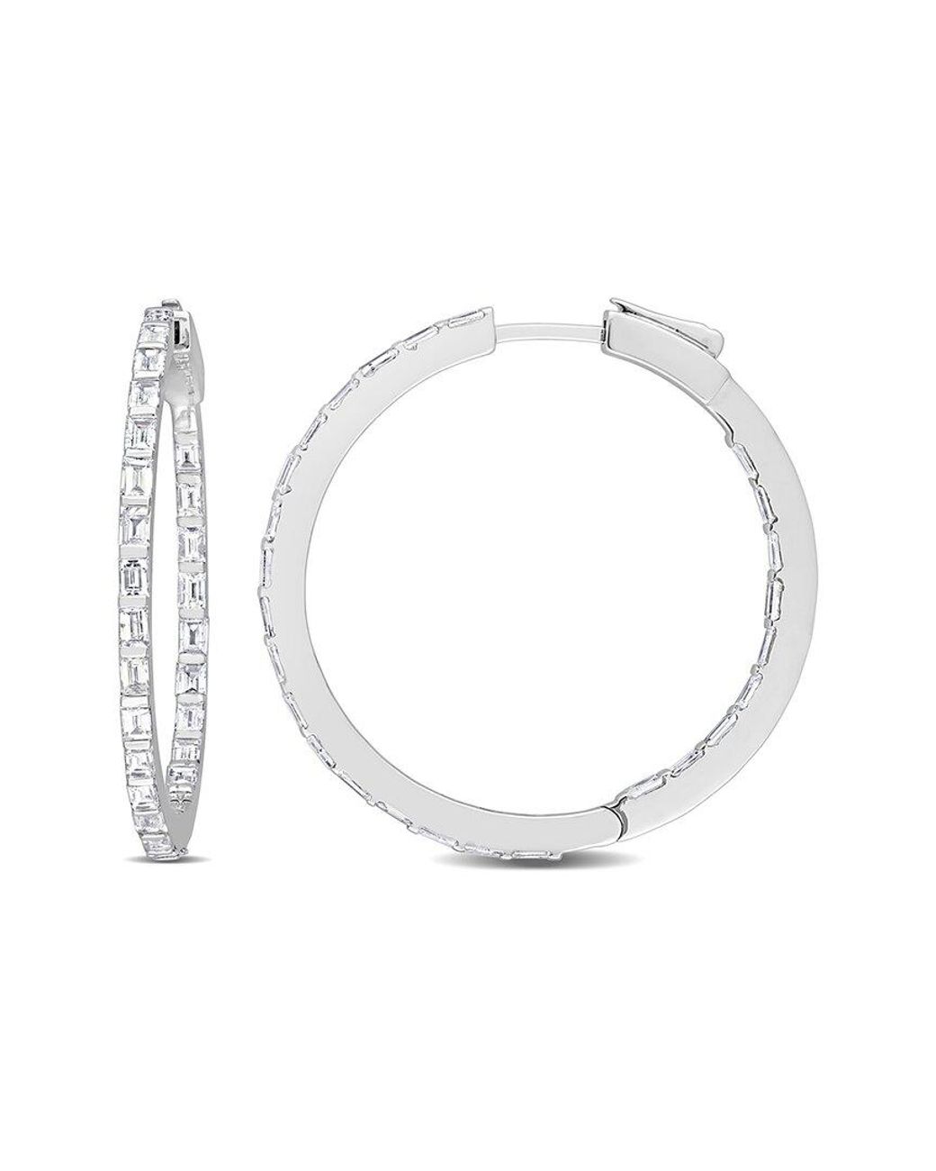 Rina Limor White 14k 2.08 Ct. Tw. Diamond Inside-out Hoops