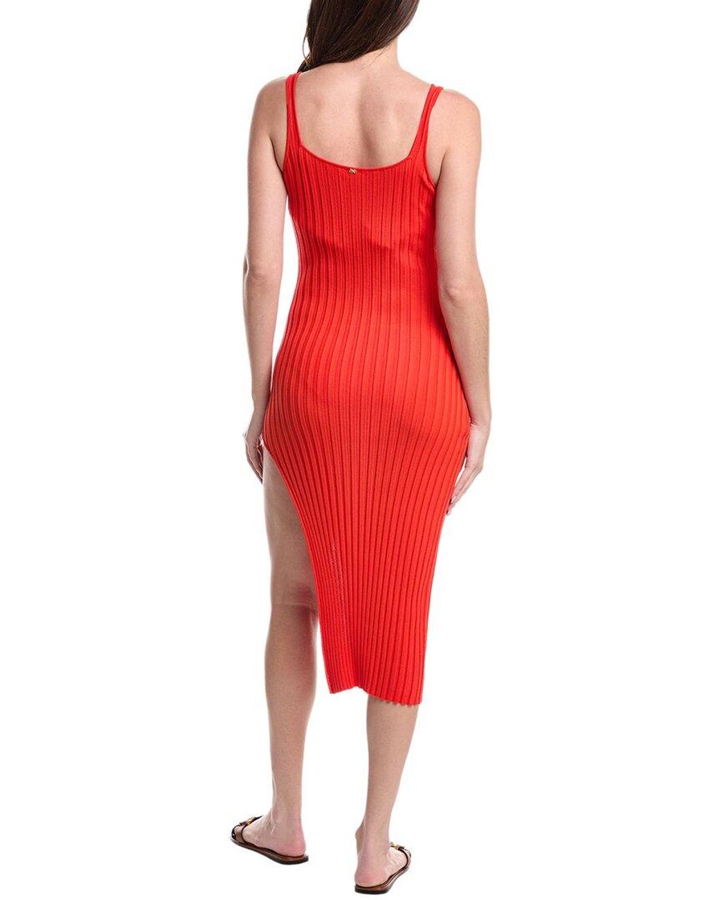 PQ Swim Red Piper Slit Dress