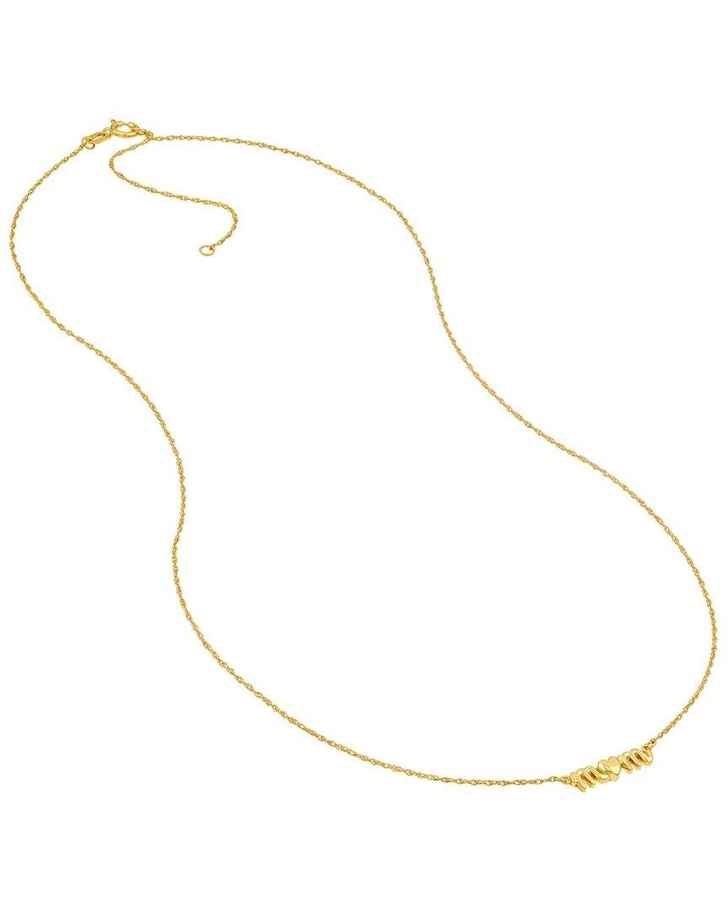 HAWLEY ST Metallic 14K Heart Necklace