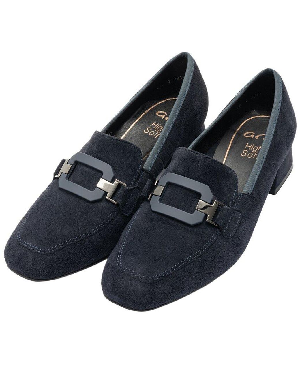 Ara Blue Giza Suede Pump