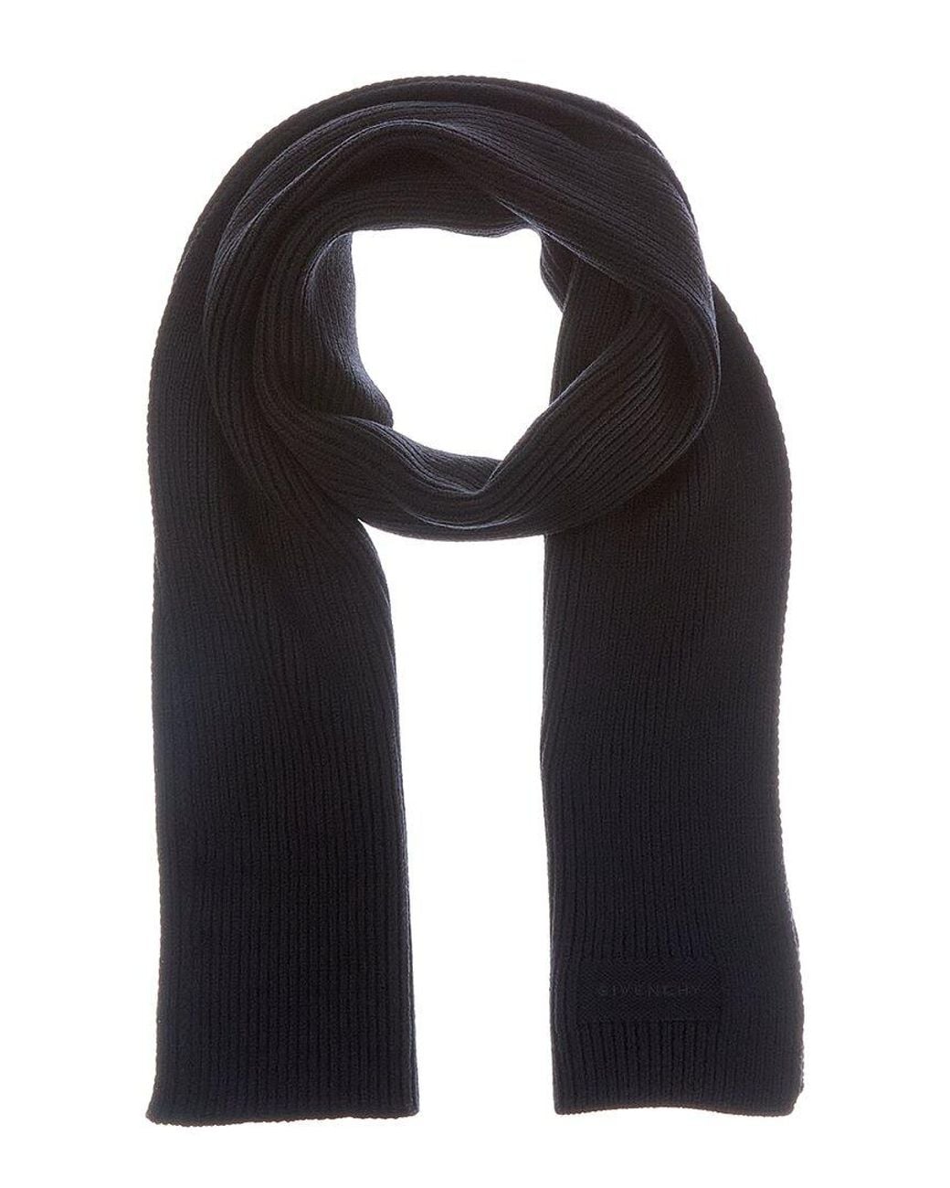 Givenchy Black 4G Wool Scarf