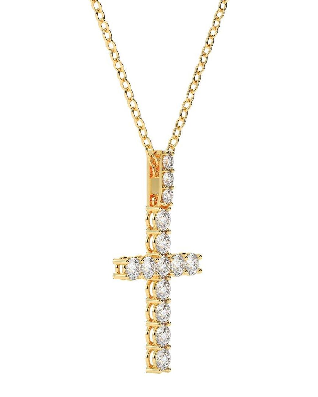 Lab Grown Diamonds Metallic 14K 1.50 Ct. Tw. Lab-Grown Diamond Necklace