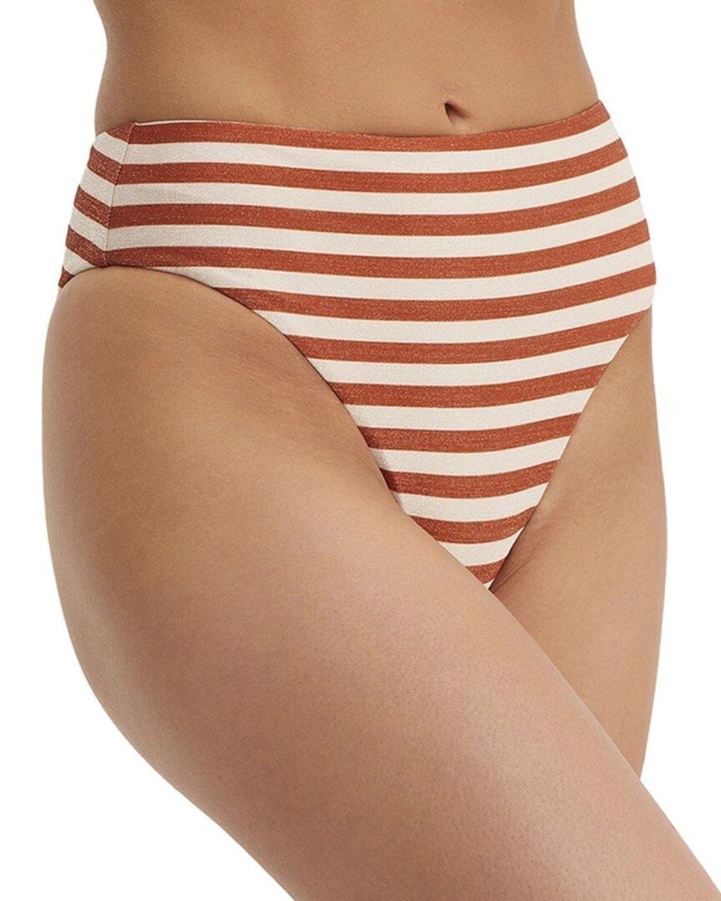 Au Naturel by Gottex Brown Golden Hour Tyra High Leg High Waist Bottom