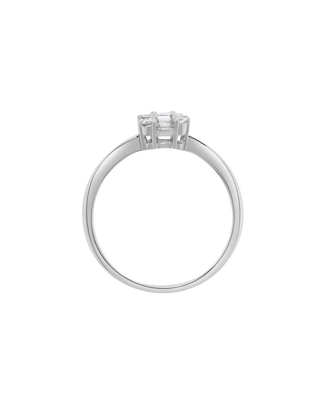 H.J. Namdar White 14K 0.36 Ct. Tw. Diamond Cluster Ring