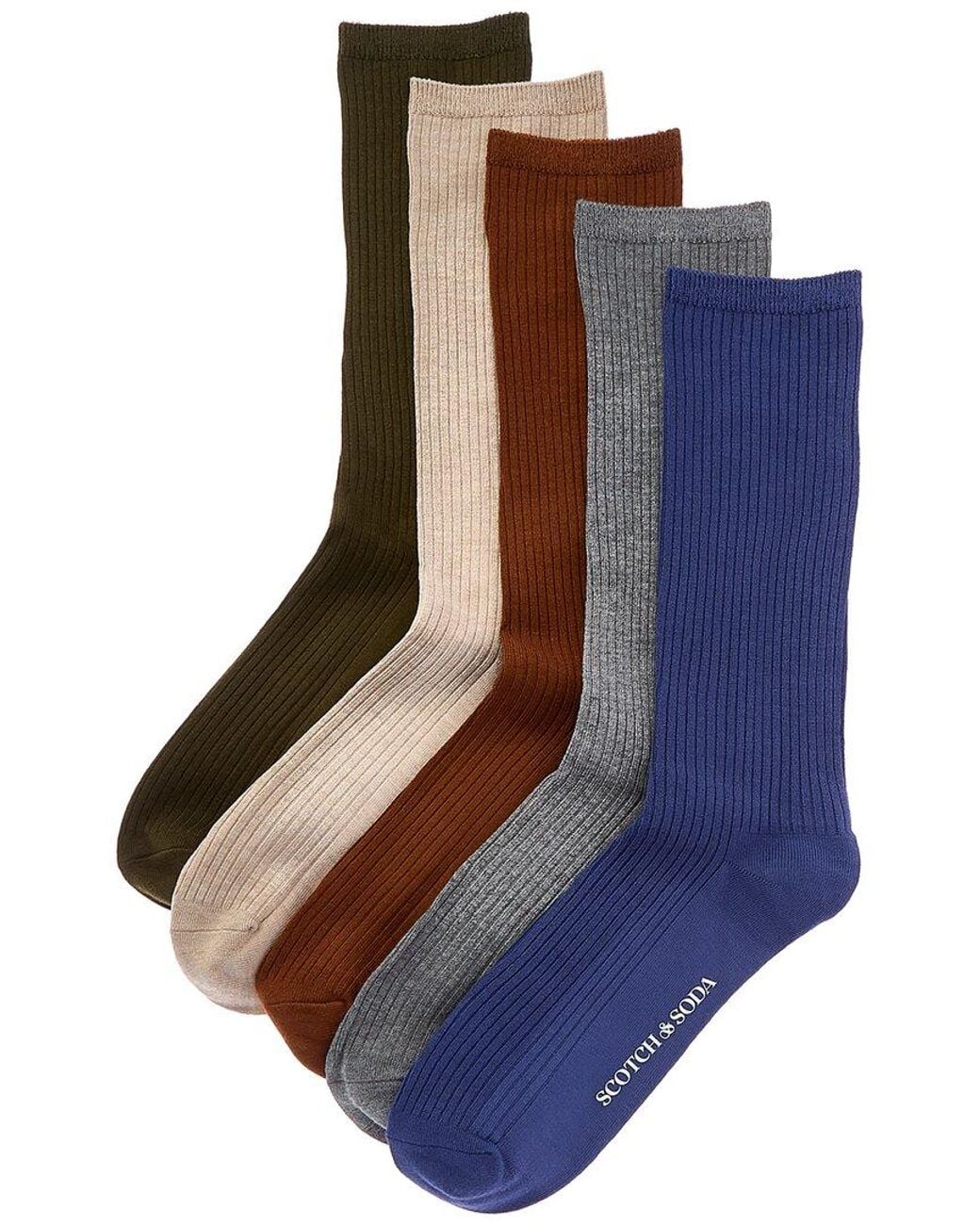 Scotch & Soda Blue 5Pk Dress Socks for men
