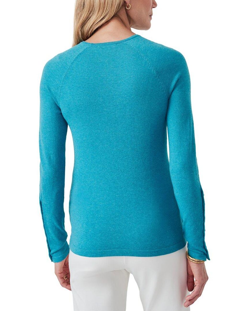 J.McLaughlin Blue Jamey Sweater