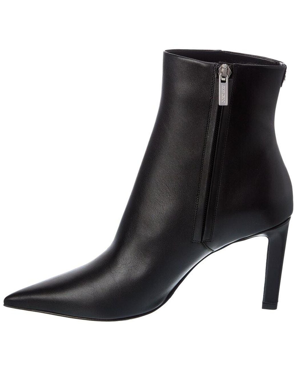 Jimmy Choo Black Frankie Ab 85 Leather Bootie