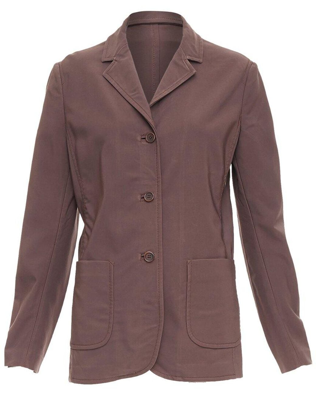Prada Purple Twill Patch Pocket Jacket, Size It (Authentic Pre-Loved)