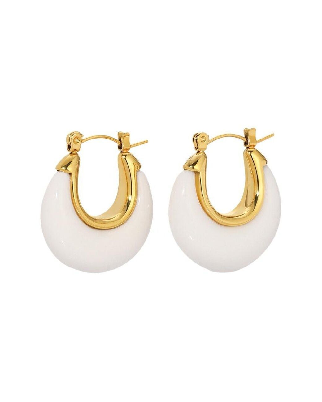 Eye Candy LA Metallic Nammos Drop Earrings