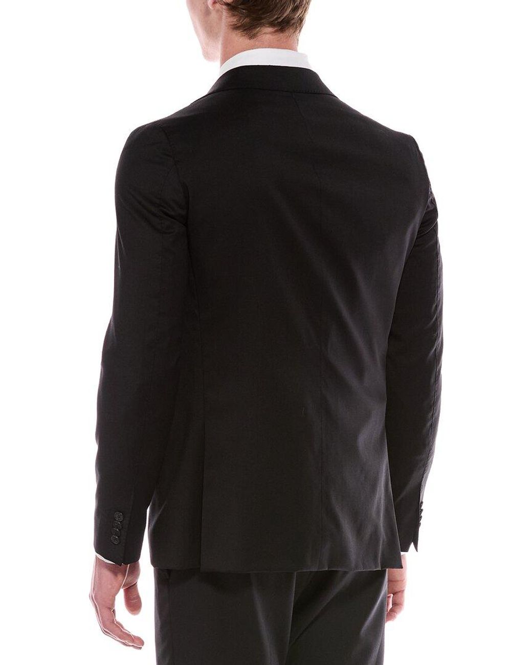 Corneliani Black Cc Collection Slim Fit Virgin Wool Blazer for men