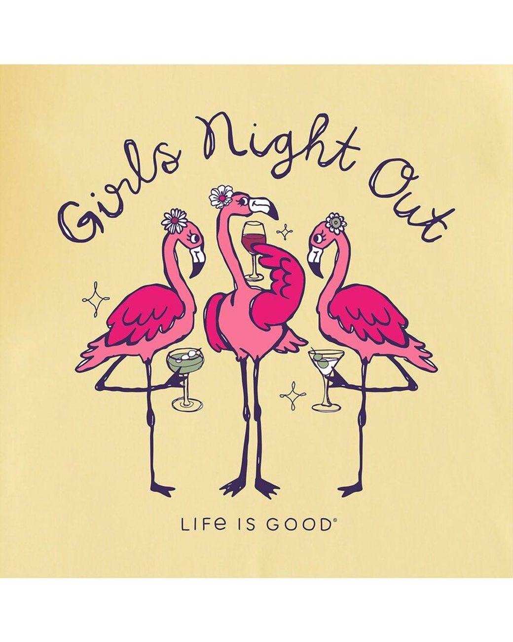Life Is Good. Yellow Crusher T-shirt
