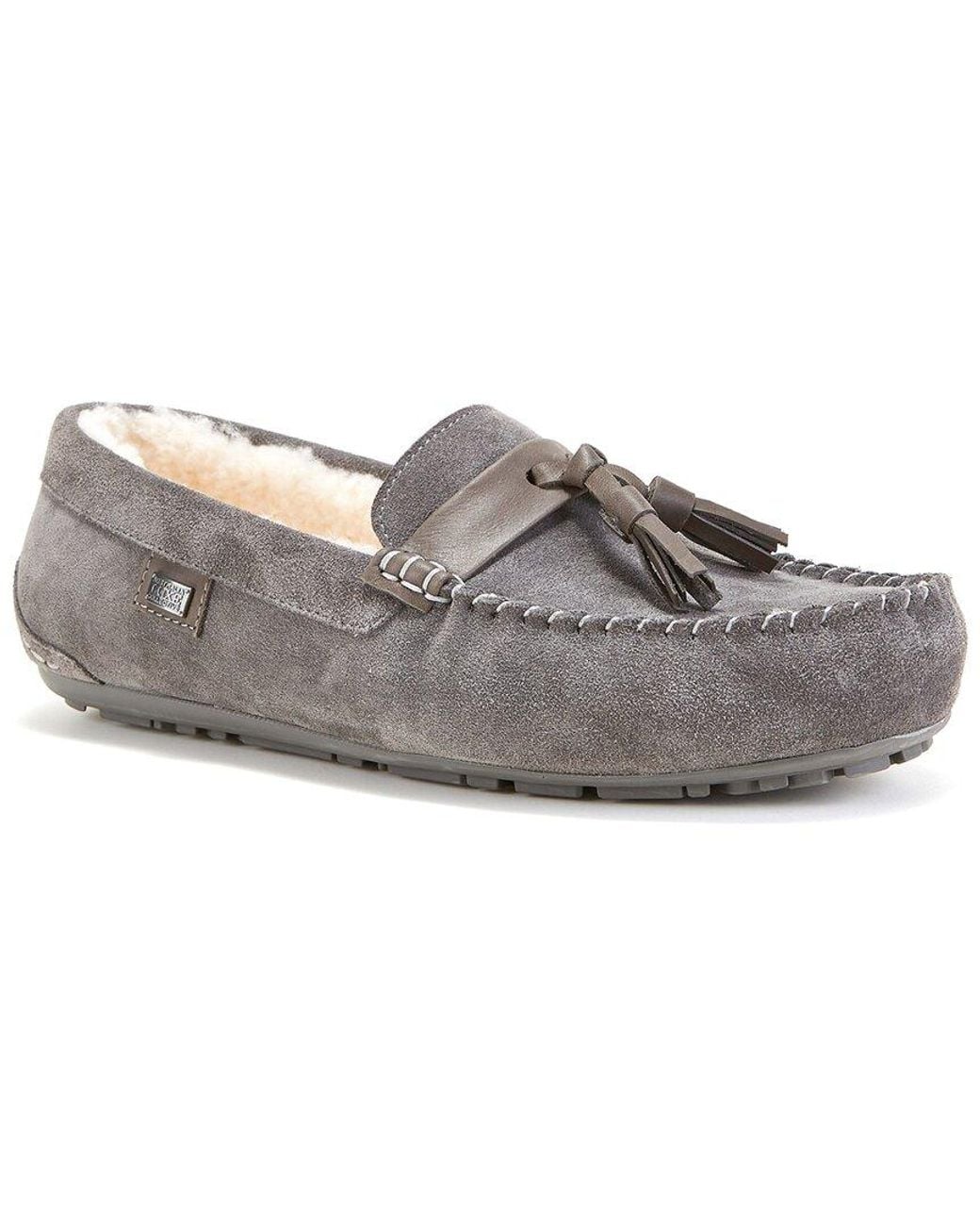 Australia Luxe Gray Hamilton Leather Slipper for men