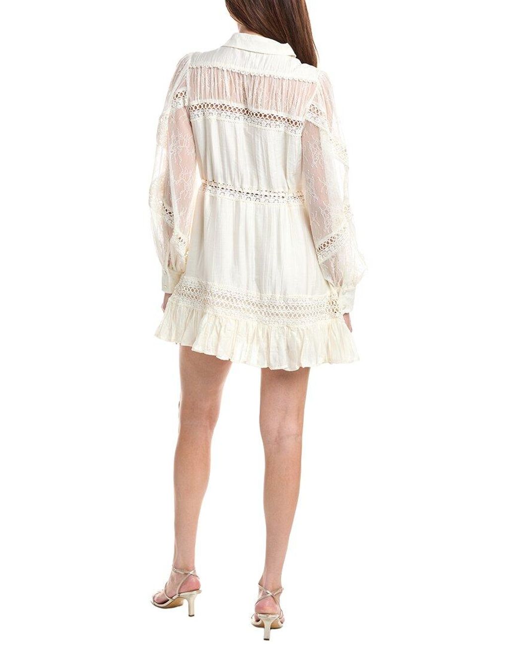 En Saison White Alannah Mini Dress