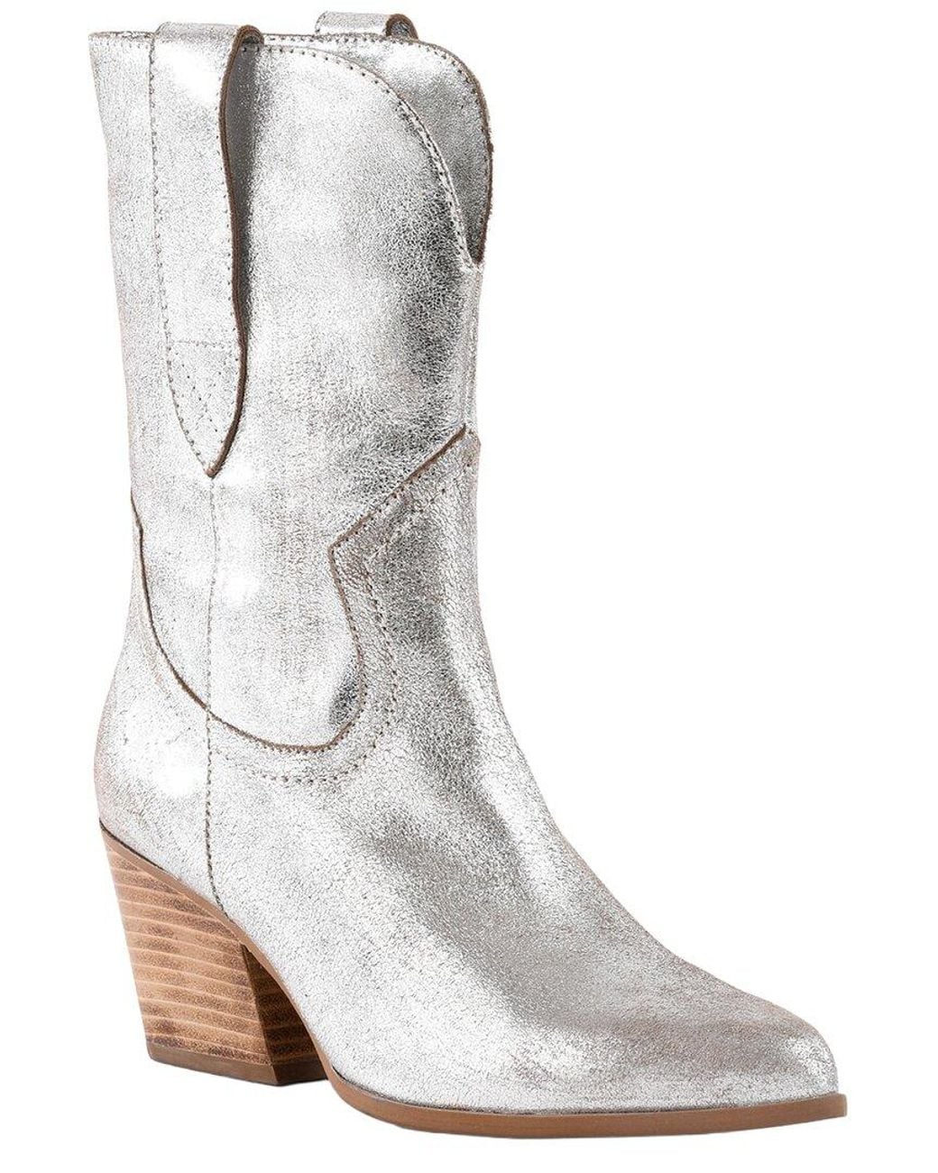 Seychelles White Line Dance Suede Boot