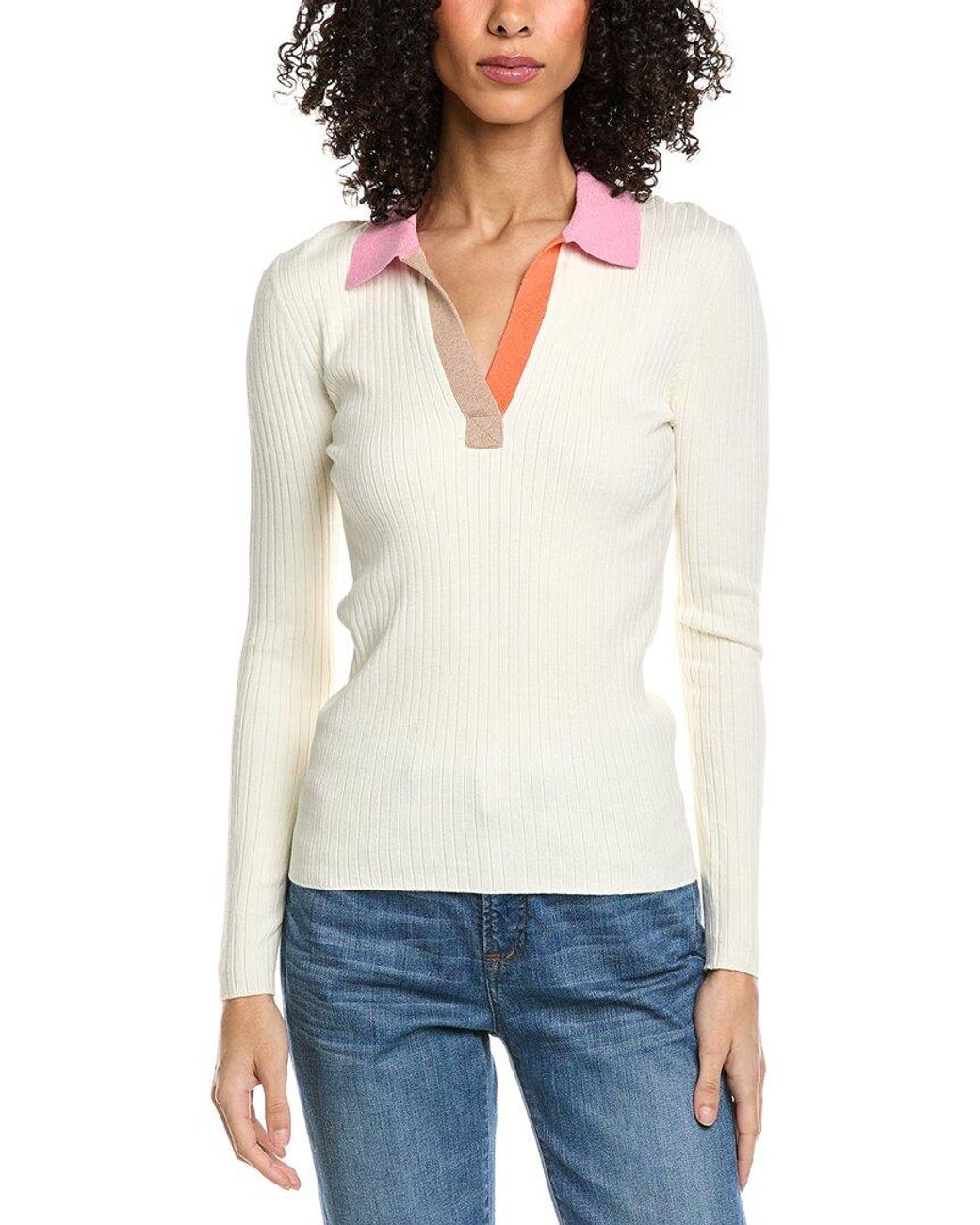 J.McLaughlin White Michaela Top