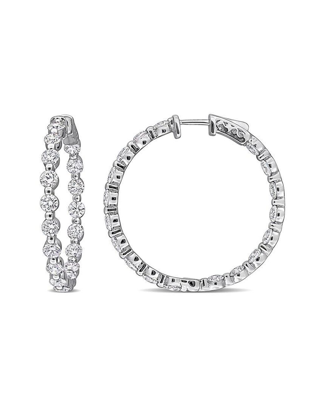 Lab Grown Diamonds Metallic Created Forever 14K 6.12 Ct. Tw. Lab-Grown Diamond Hoop Earrings