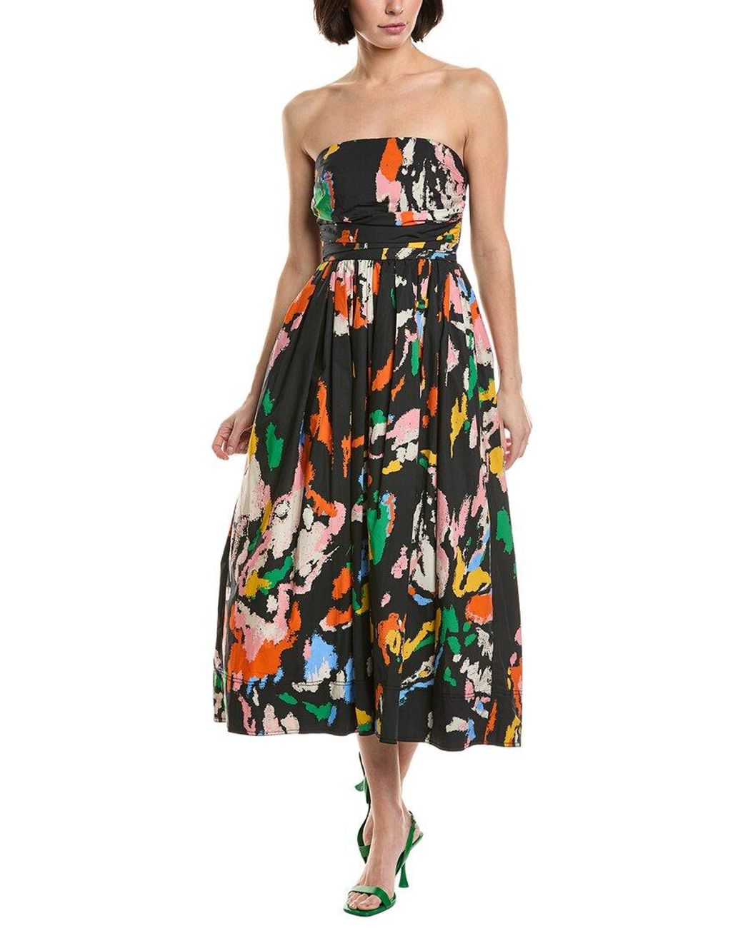 A.L.C. White Tate Print Dress