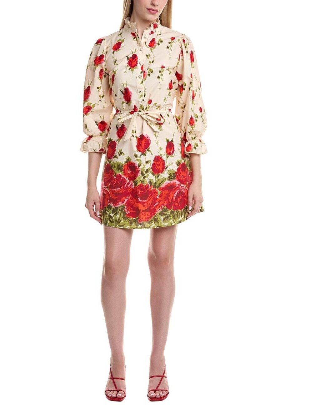 FLORA BEA NYC Red Adelina Mini Dress