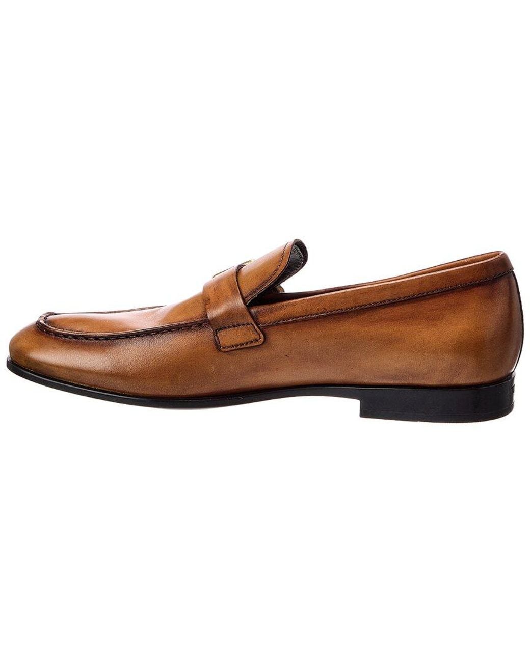 Tod's Brown Leather Loafer for men