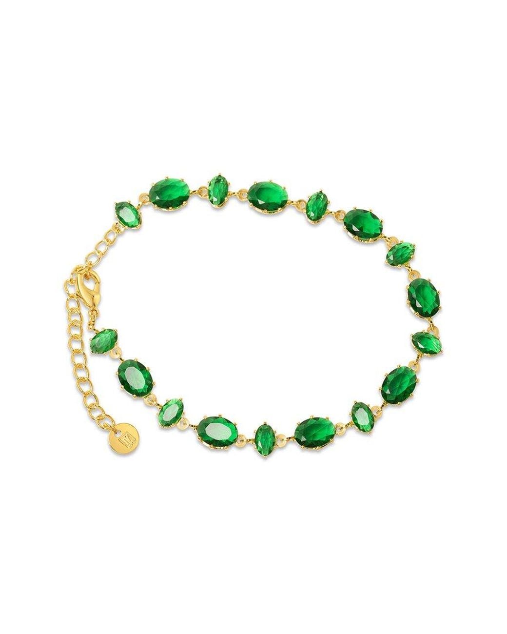 Bruno Magli Green Plated Bracelet