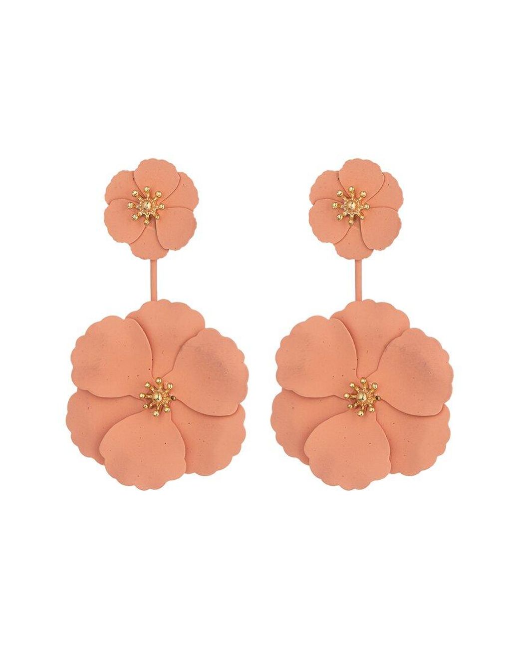 Eye Candy LA Pink The Luxe Collection Daisy Floral Earrings