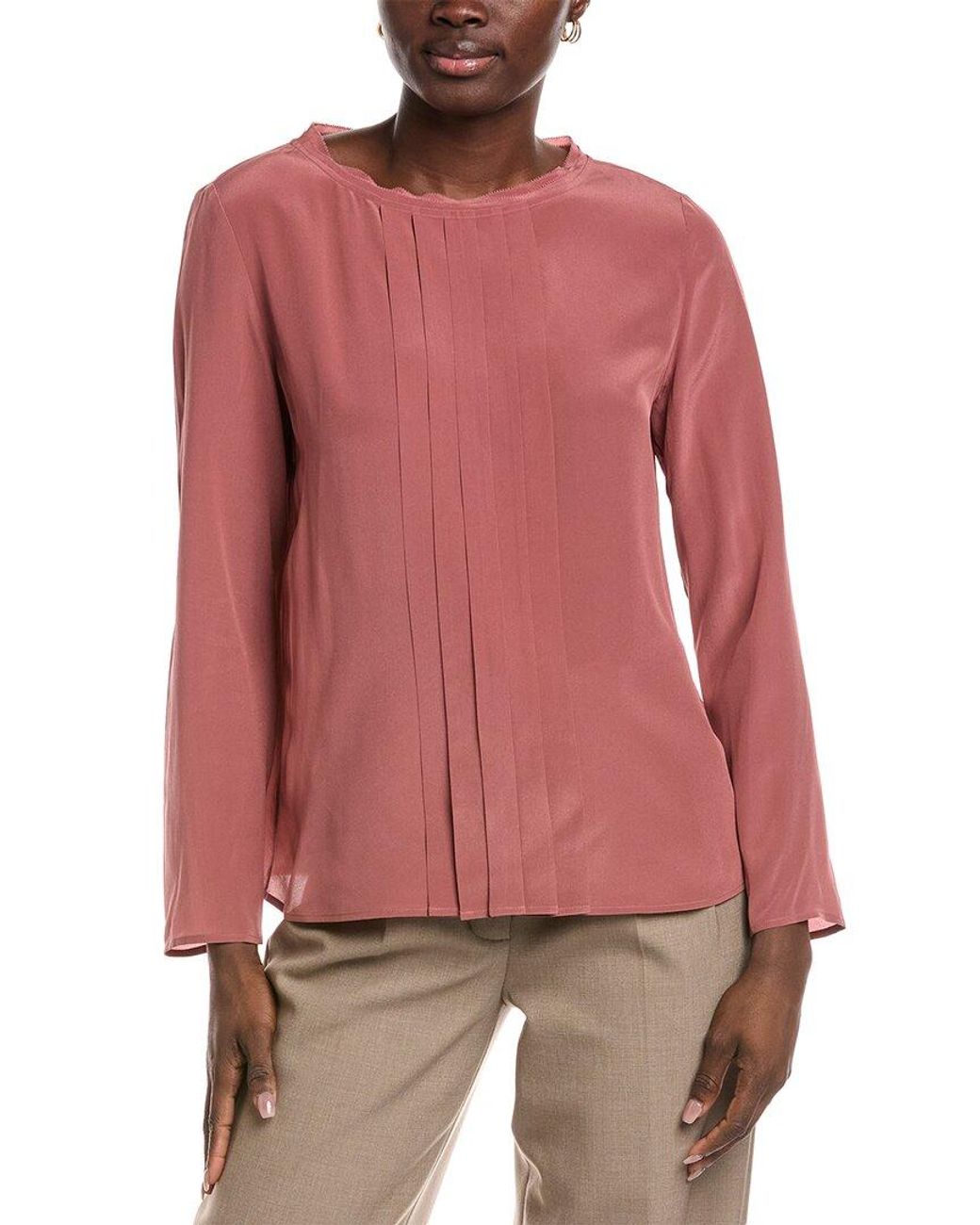 Boss Red Silk Blouse