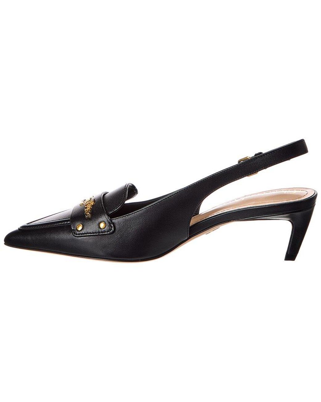 Dior Black Boy Leather Slingback Pump