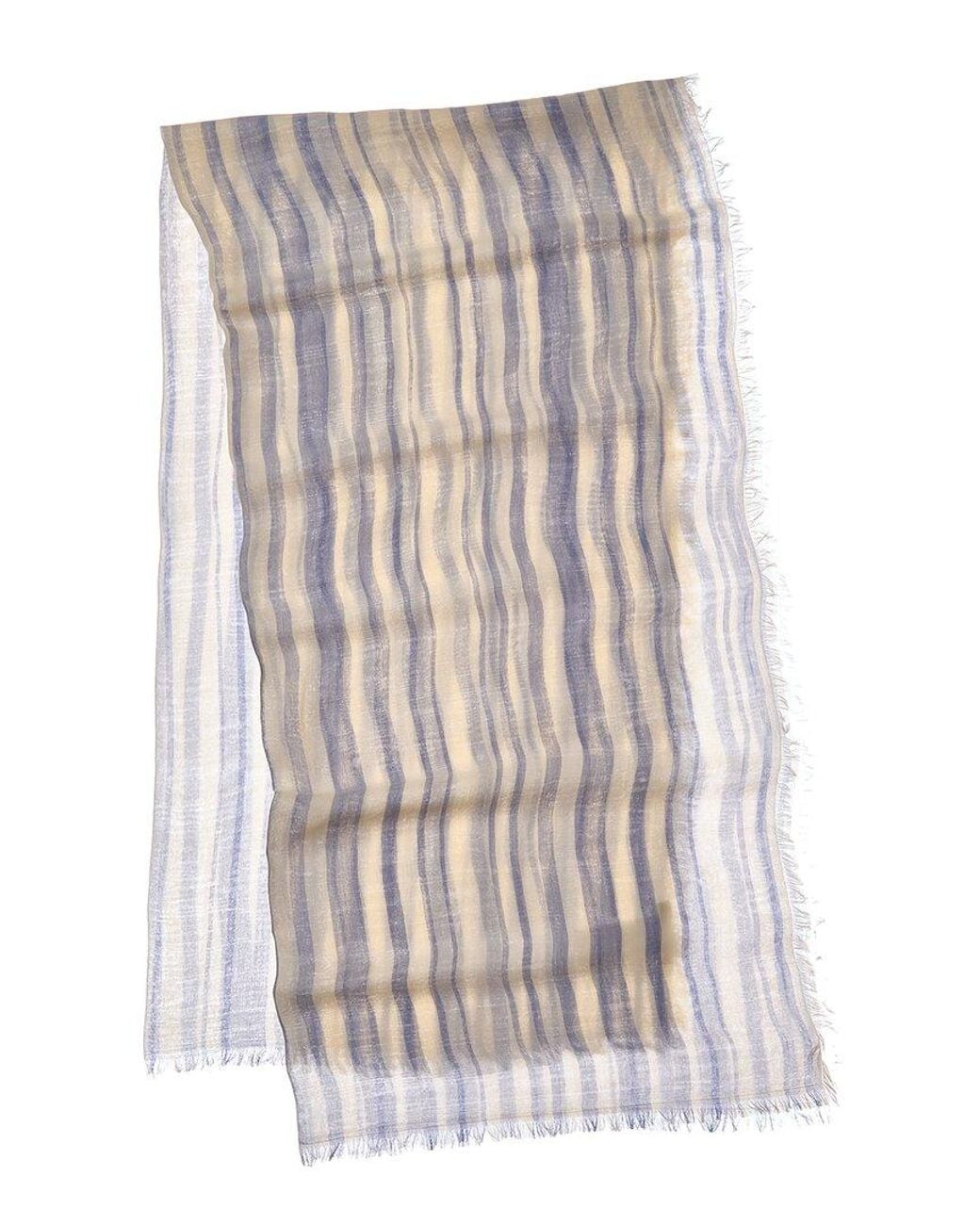 Vince Gray Variegated Stripe Scarf