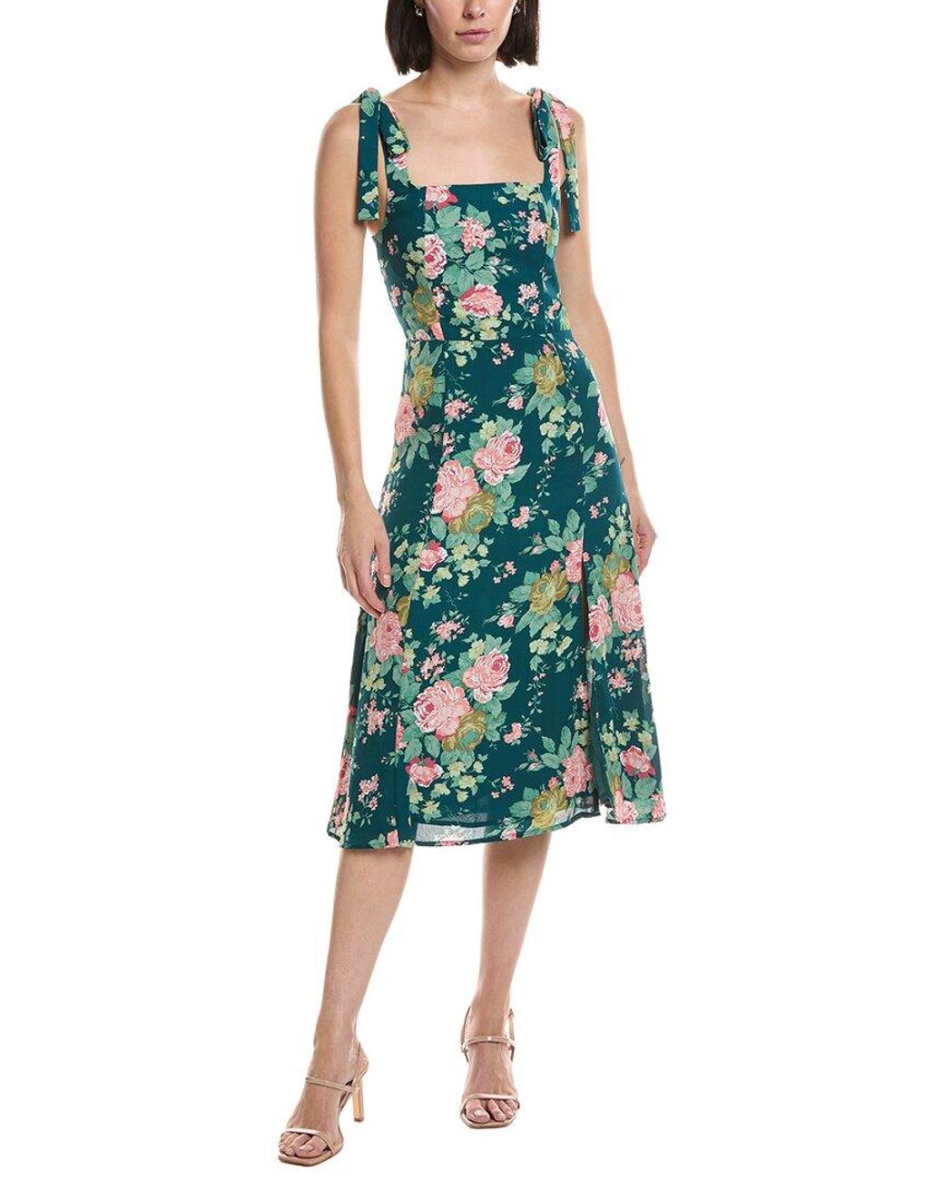 HL Affair Green Sleeveless Midi Dress