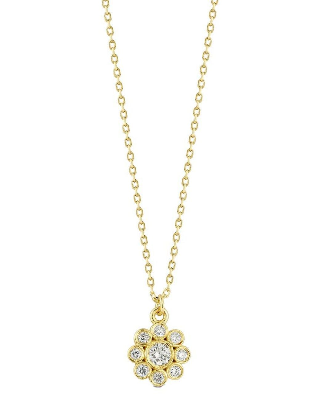 Ember Fine Jewelry Metallic 14K 0.20 Ct. Tw. Diamond Necklace