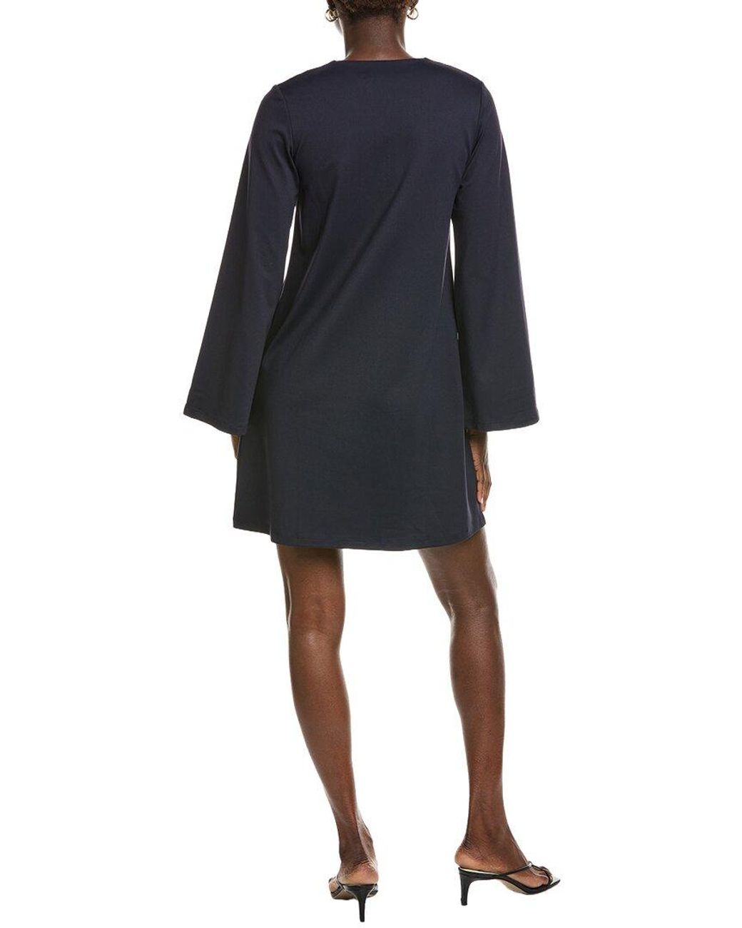 Susana Monaco Blue Bell Keyhole Tie Dress