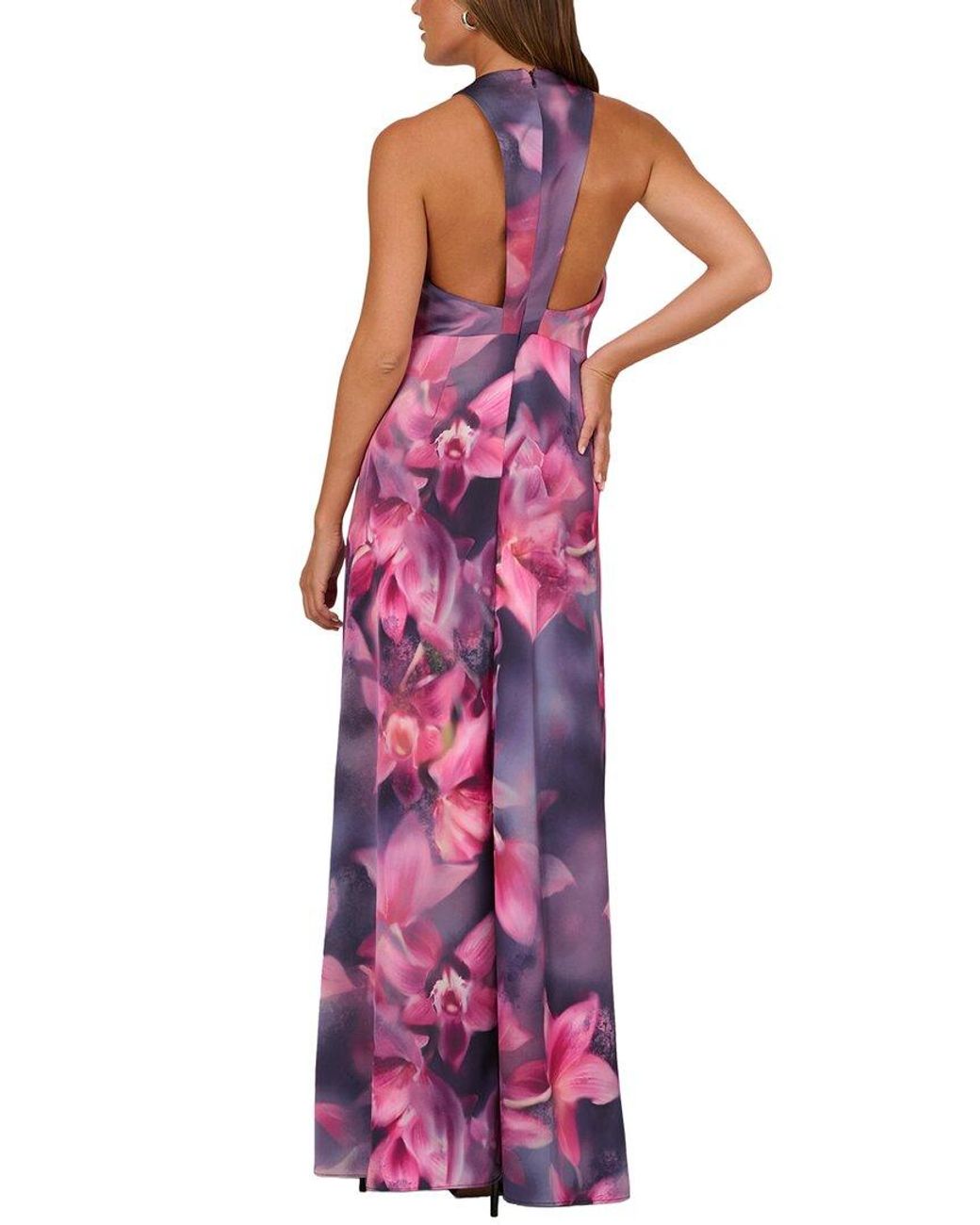 Adrianna Papell Purple A-Line Dress