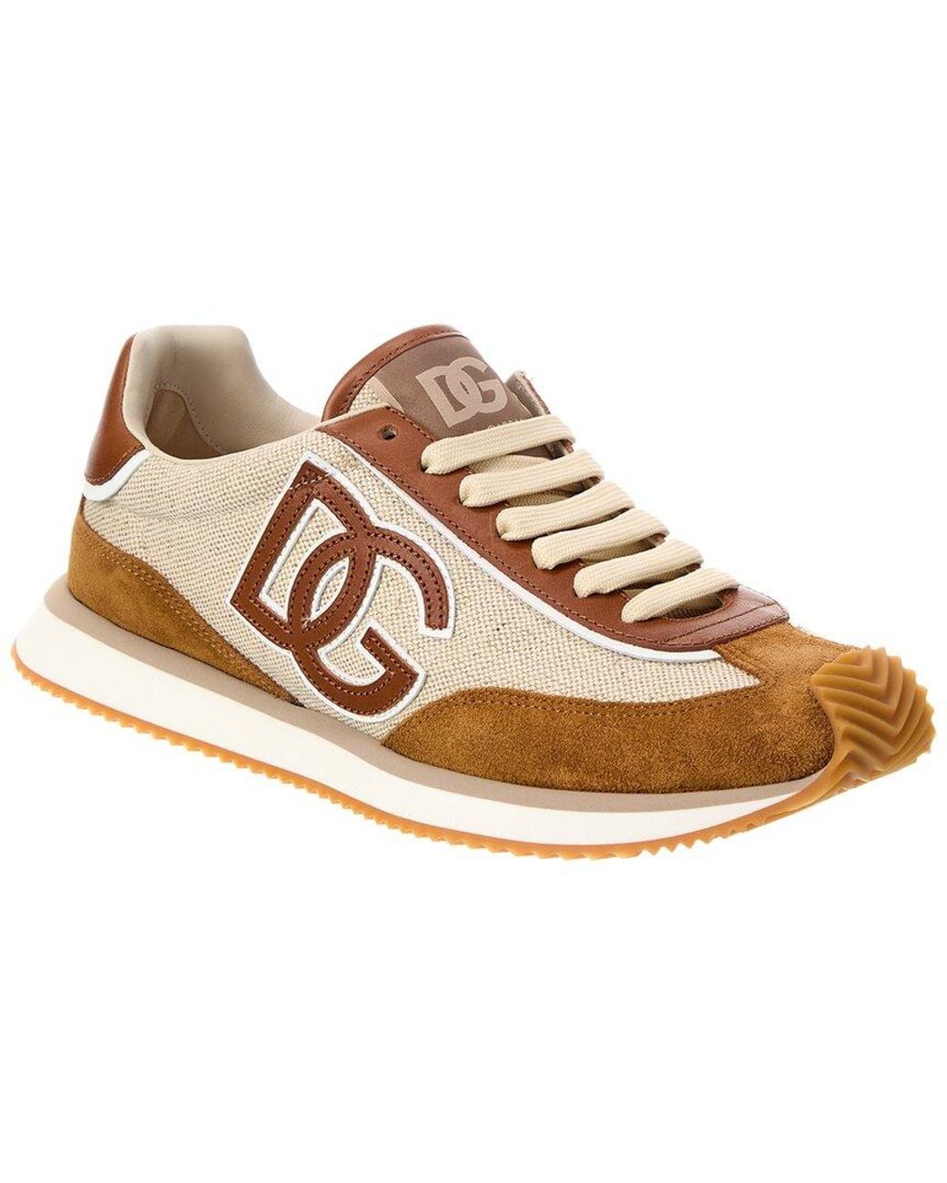 Dolce & Gabbana Multicolor Canvas & Suede Sneaker for men