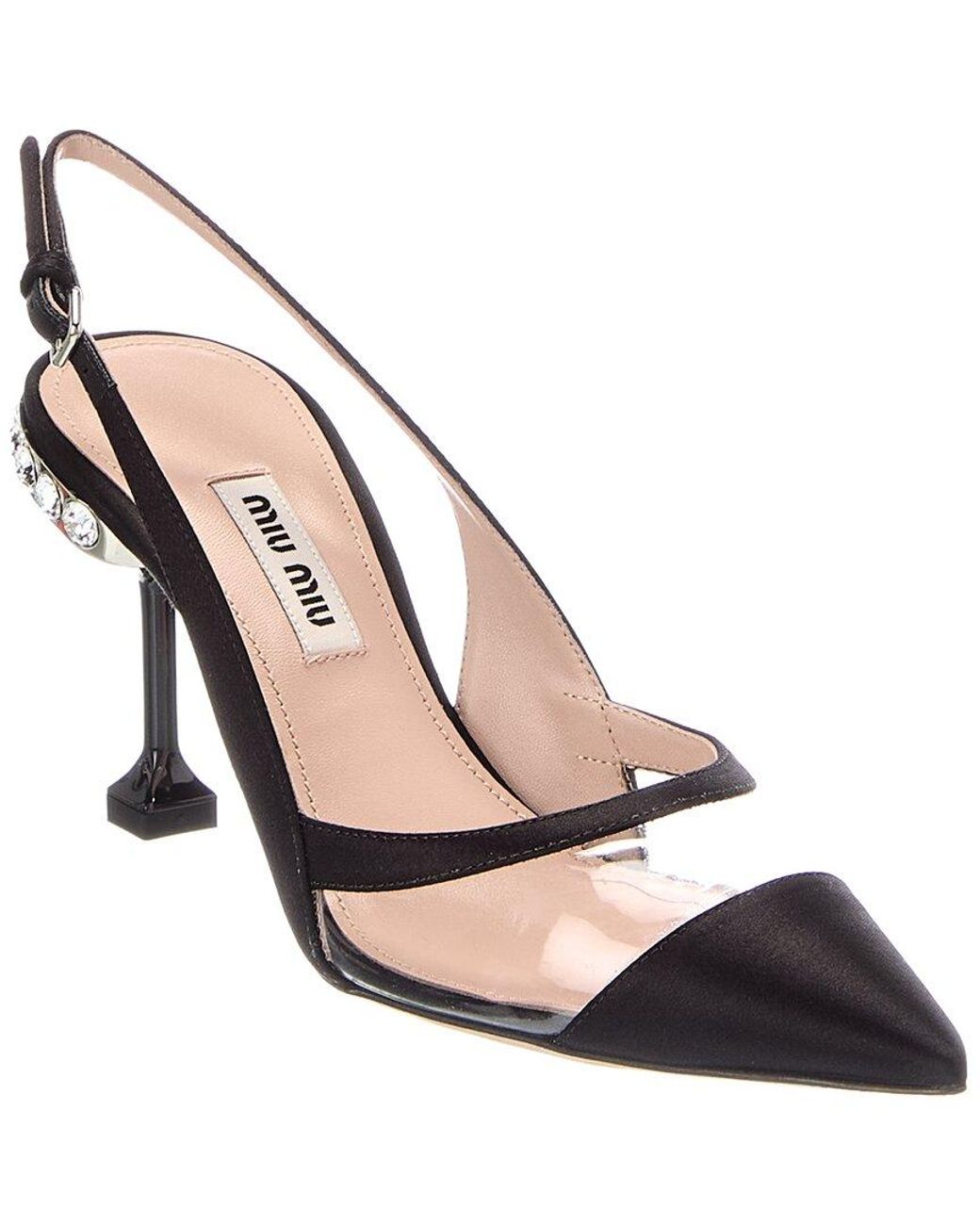 Miu Miu Metallic Satin Pump