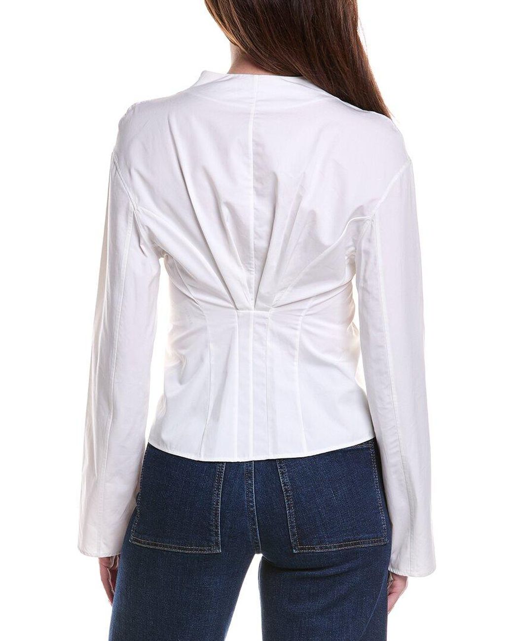 FFORME White Yancy Cropped Tailcoat Jacket